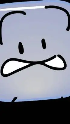 ai character: ice cube bfdi background