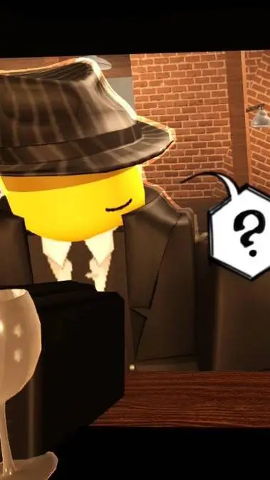 ai character: doublefedora (sad) background