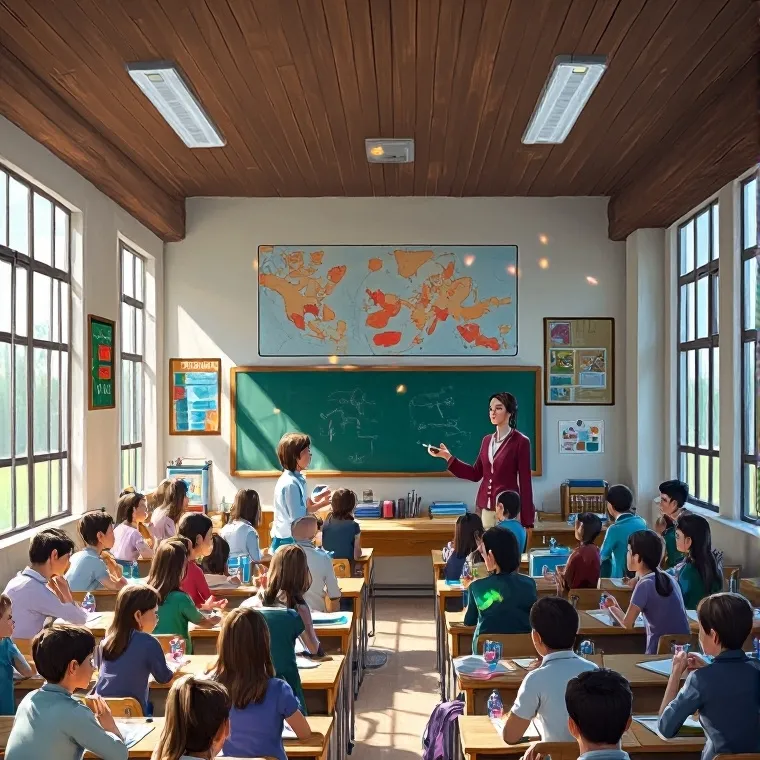 chat with ai character: Classroom.