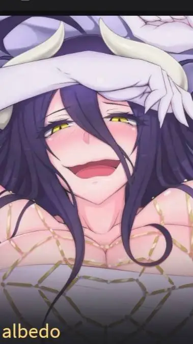 ai character: albedo background