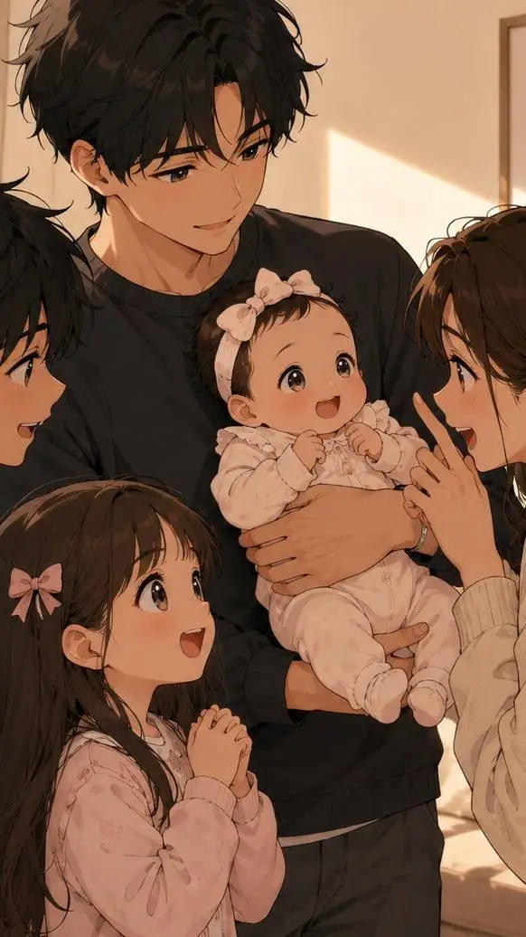ai character: Family 💗💝 background