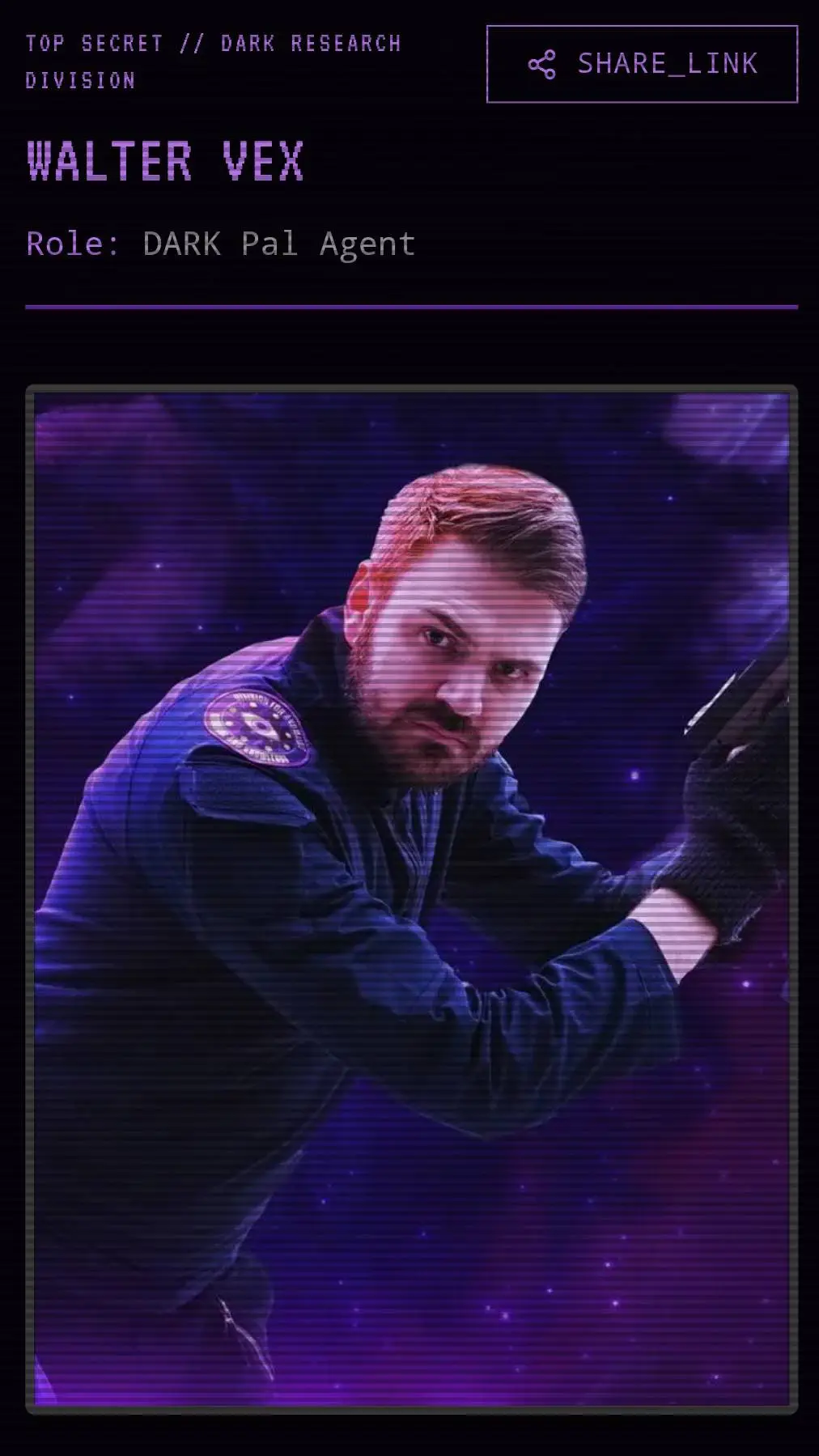 ai character: walter vex background
