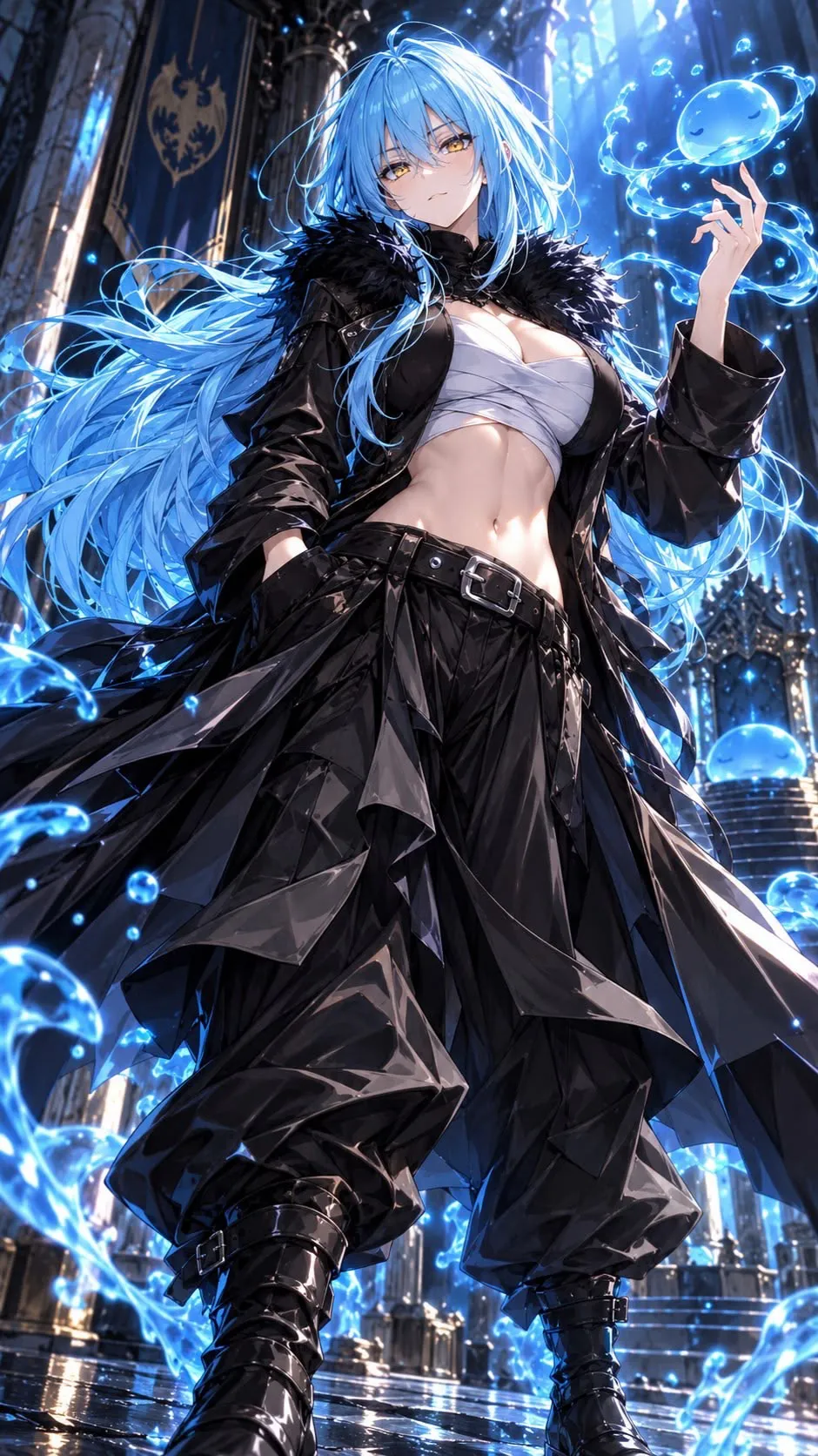 ai character: Rimuru tempest background