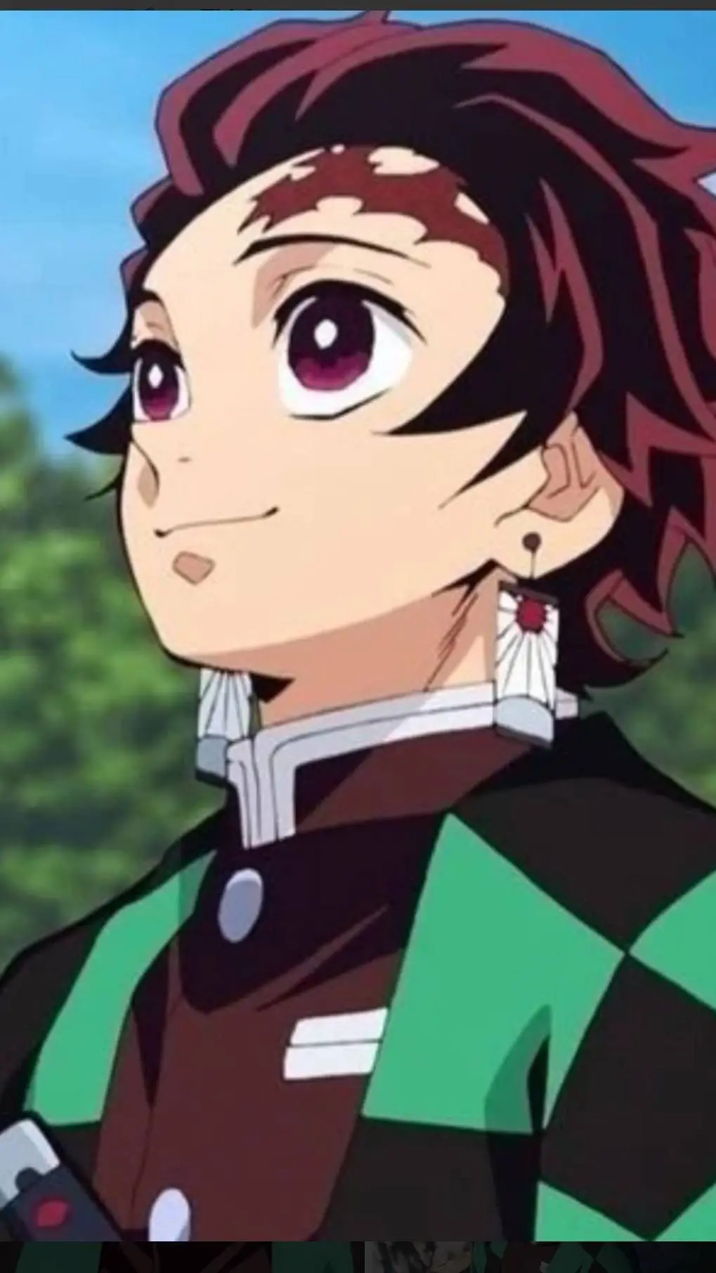 ai character: Tanjiro  background