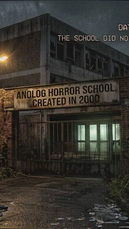 ai character: anolog horror Sch. background