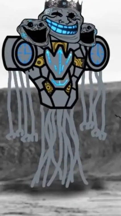 ai character:  clockwork trollge background