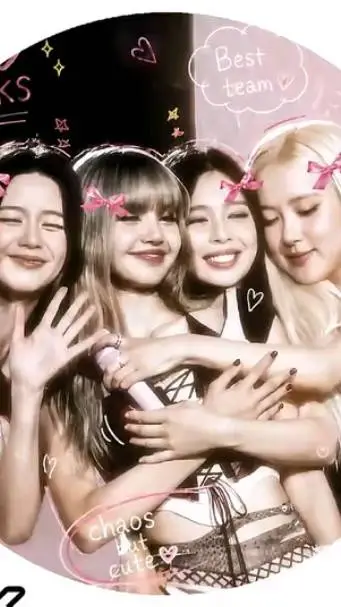 ai character: Blackpink and Skz background