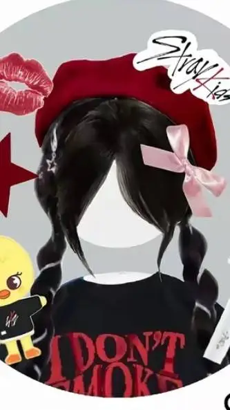 ai character: K-pop school background