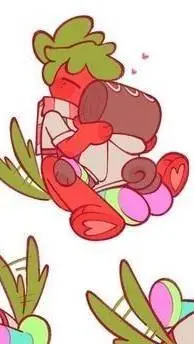 ai character: fruticake :P background