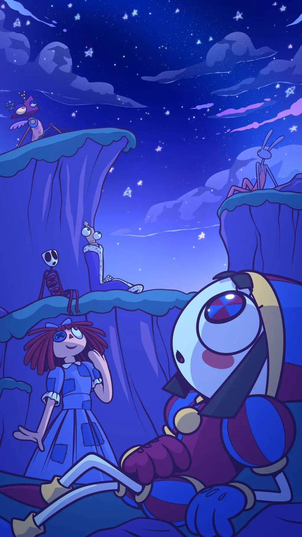 ai character: Digital Circus background