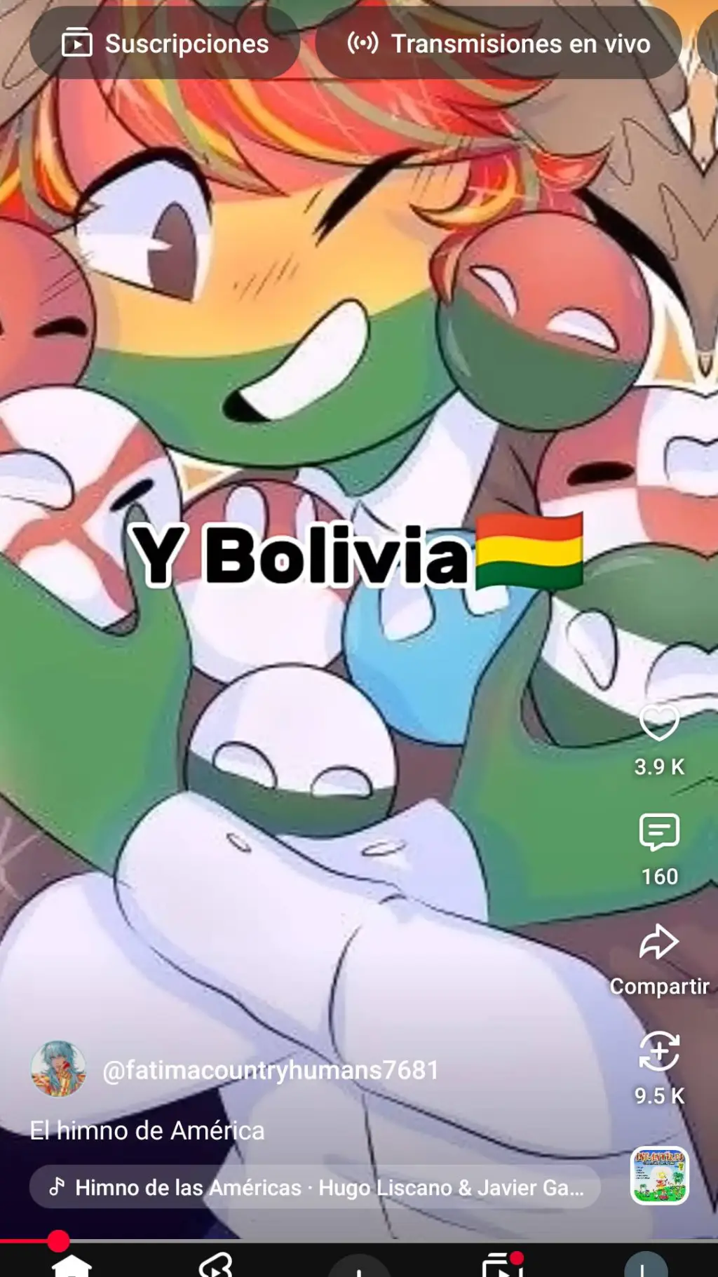 ai character: Bolivia  background