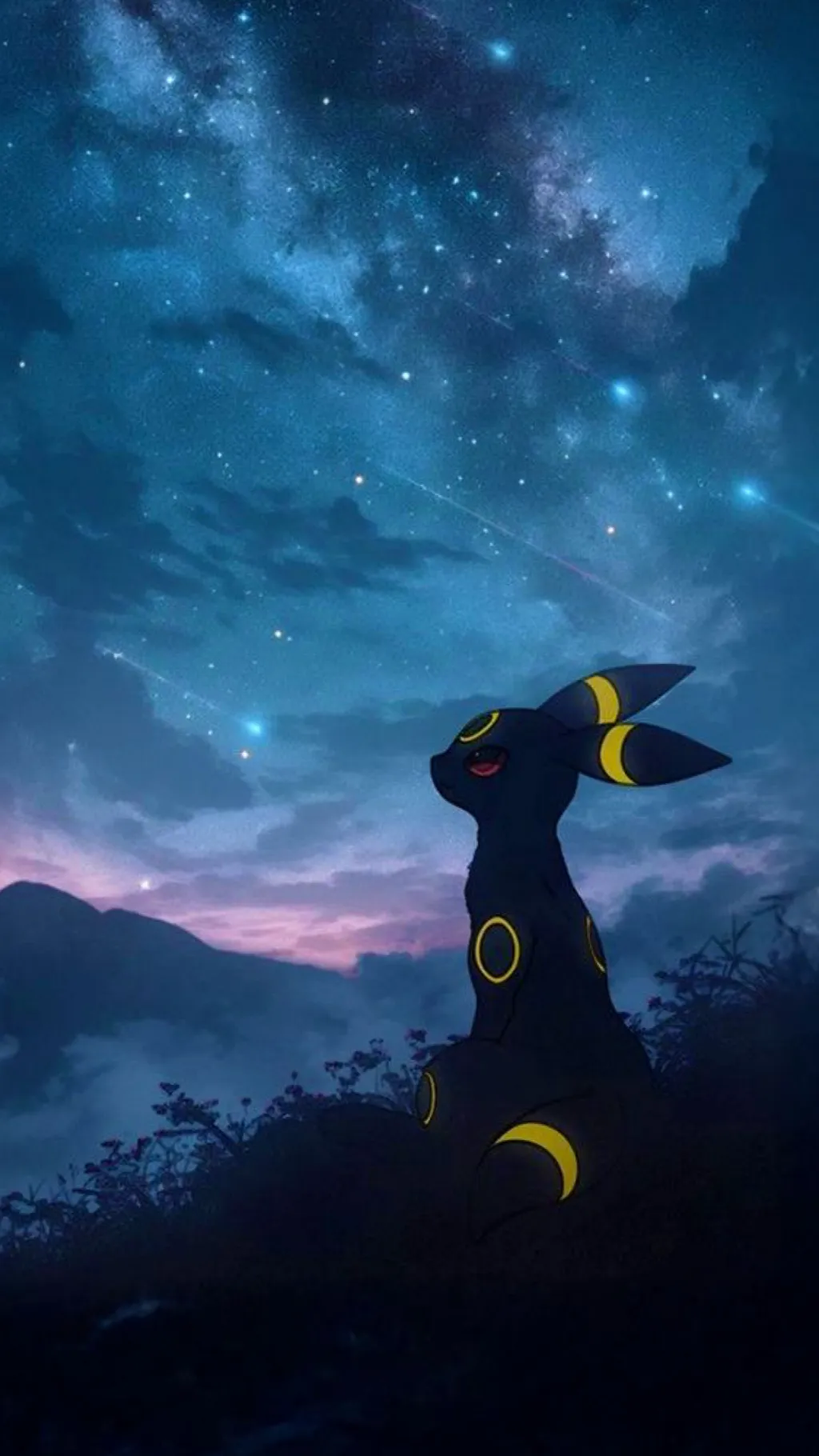 ai character: 🌙Umbreon🌑 background