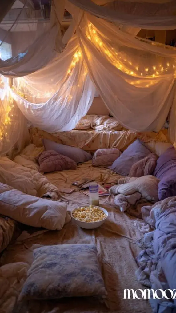 ai character: Sleepover background
