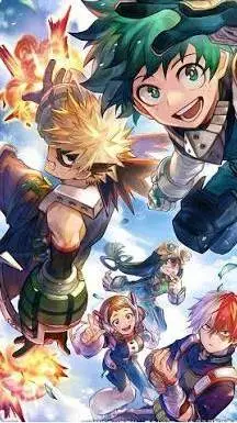 ai character: mha VS gigantes  background
