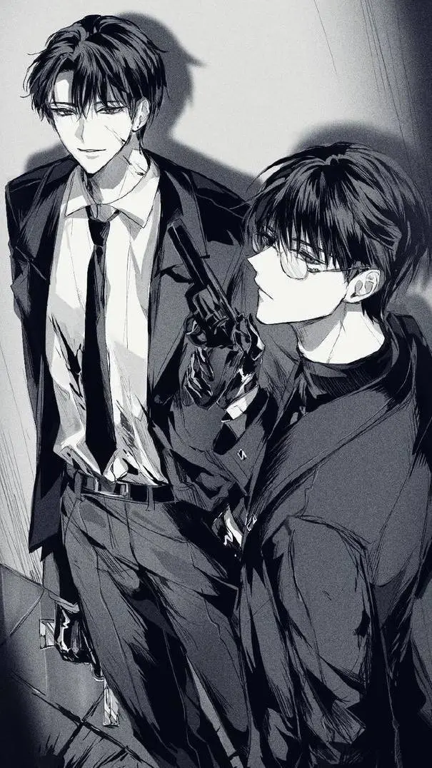 ai character: Mark and Alex  background