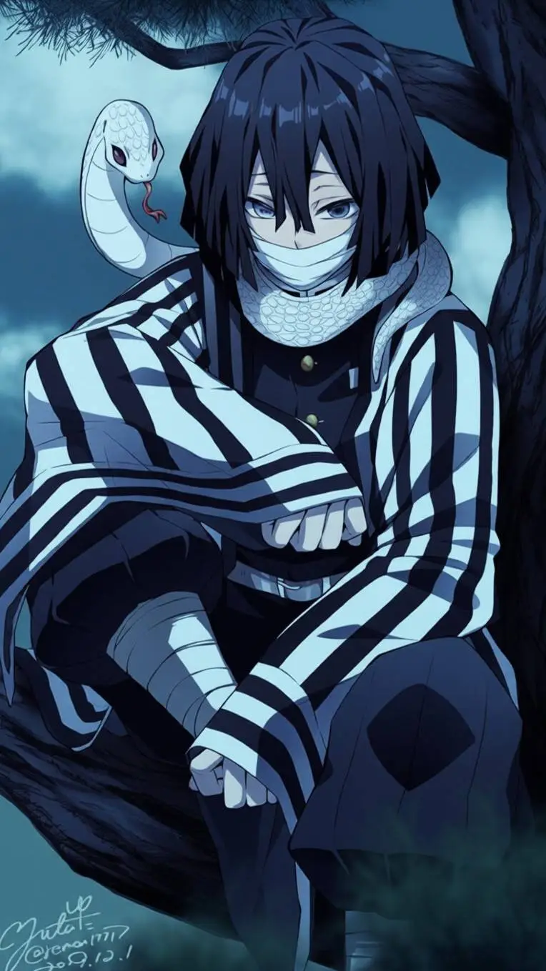 ai character: Iguro Obanai background