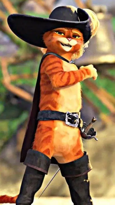 ai character: Puss in Boots  background