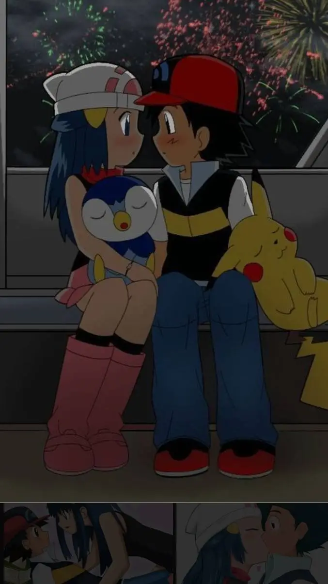 ai character: Ash x dawn background