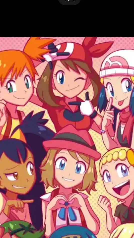 ai character: misty x may x Dawn background