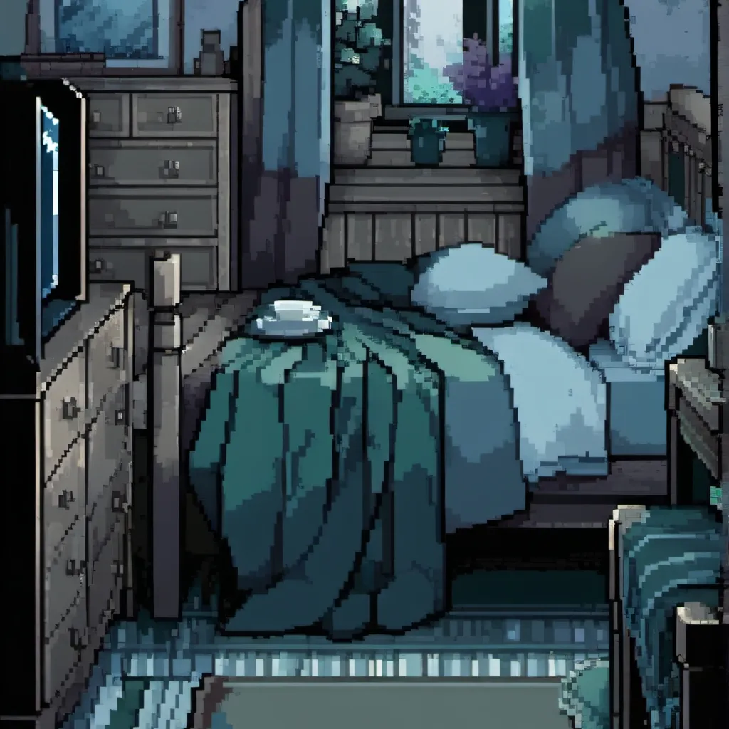 chat with ai character: sleepover (again)