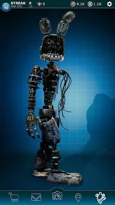 ai character: Ignited bonnie background