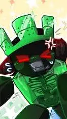 ai character: 🖤1x1x1x1💚 background