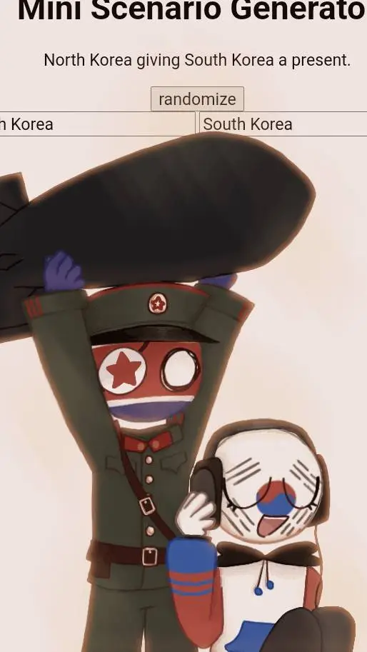 ai character: corea del norte background