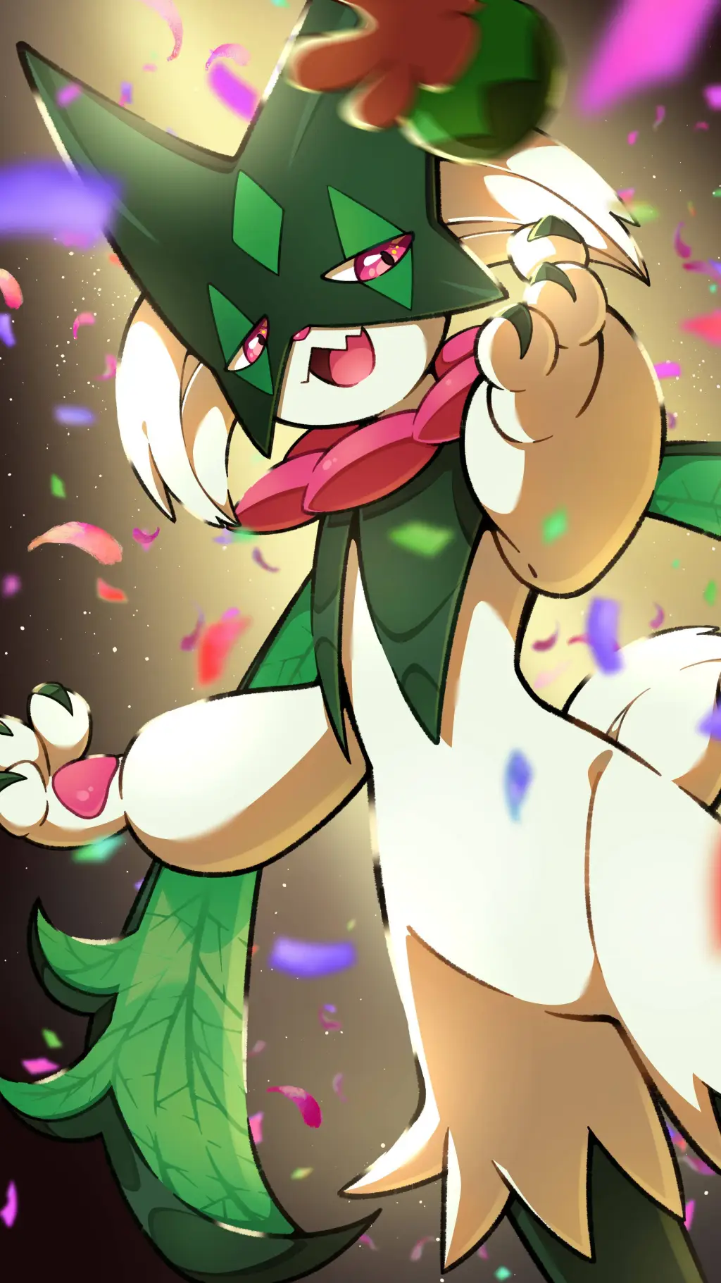 ai character: 💚meowscarada💚 background