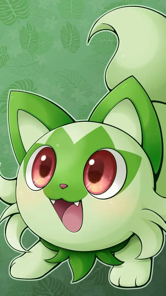 ai character: 💚spri gatito💚 background