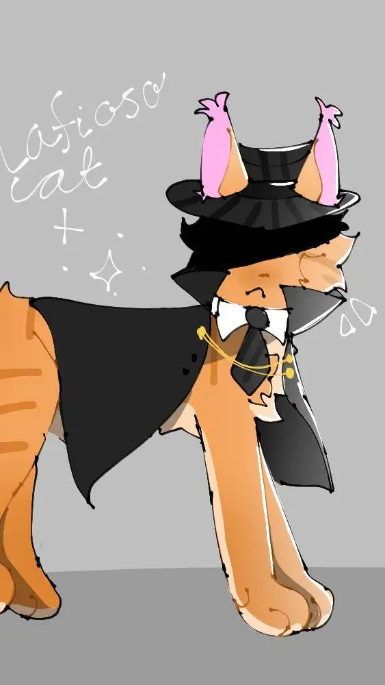 ai character: 💛mafioso gato🖤 background