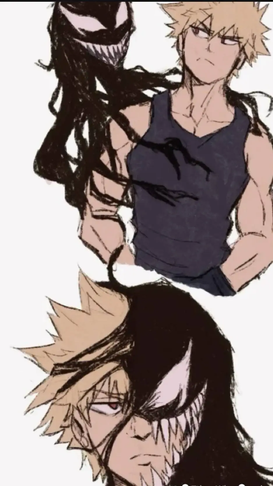 ai character: Venom bakugo background