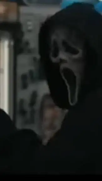 ai character: ghostface  background