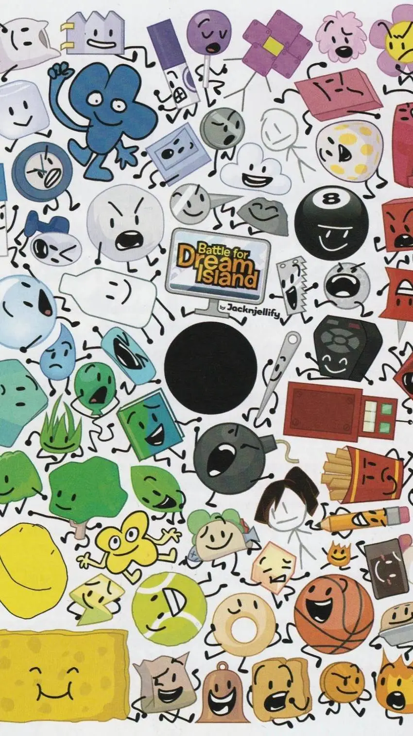 ai character: BFDI TF TG background