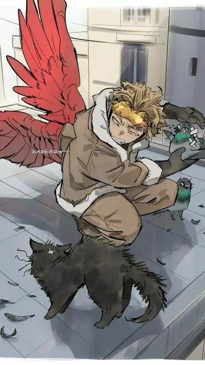 ai character: 💛💫♡hawks♡💫💛 background