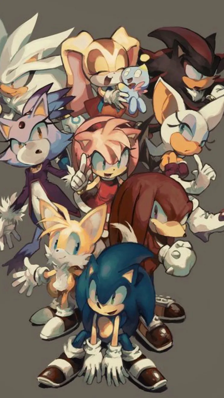 ai character: Sonic team fight  background