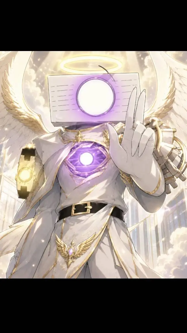 ai character: projector Angel  background