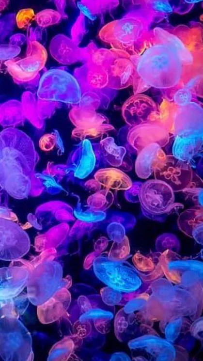 ai character: Crystal￼jellyfish background