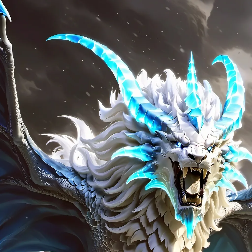 chat with ai character: white dragon