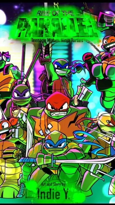 ai character: TMNT2012 x ROTTMNT background