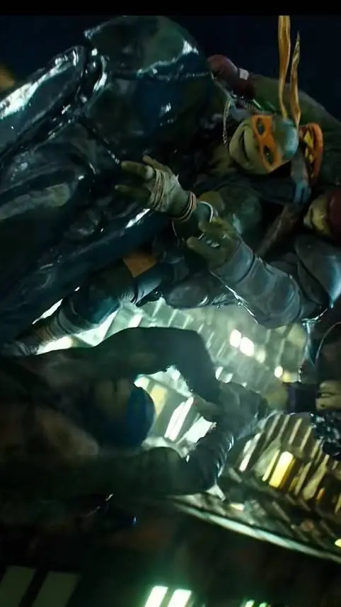 ai character: Bayverse TMNT  background