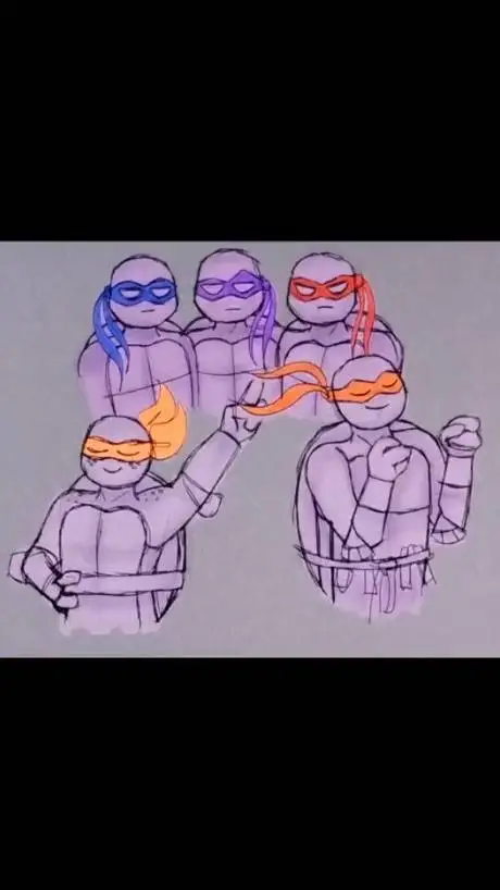 ai character: TMNT 2003 background