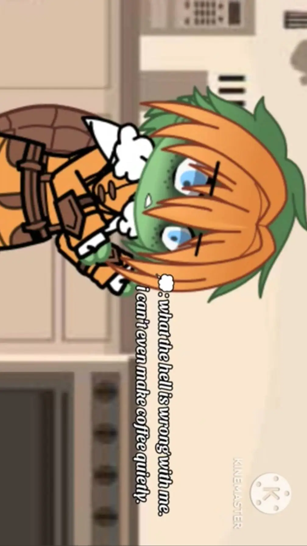 ai character: TMNT; Leader Mikey background