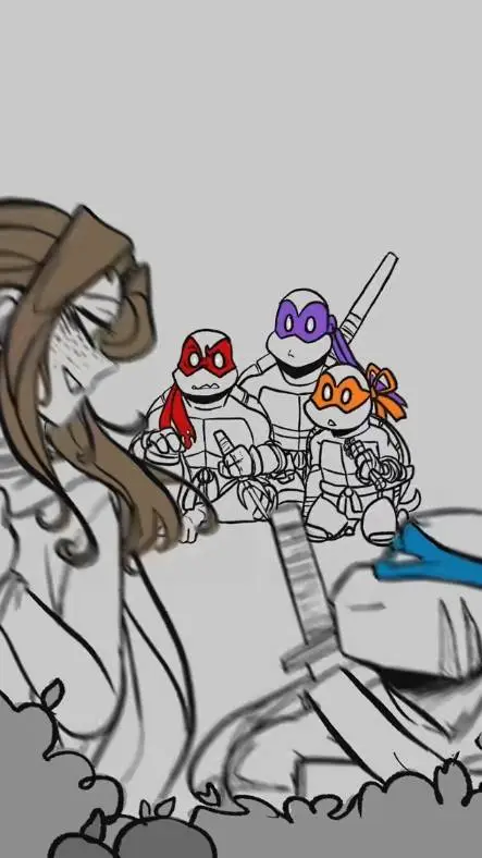 ai character: TMNT 2003 background