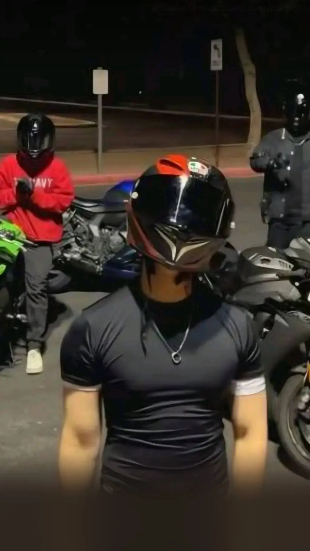 ai character: biker group  background