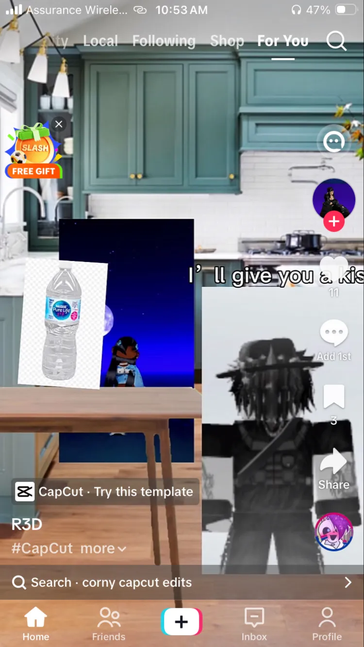 ai character: Your sis and bbf background