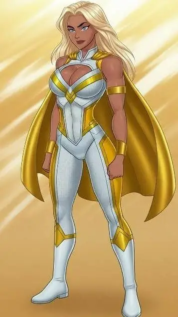 ai character: Golden Star background