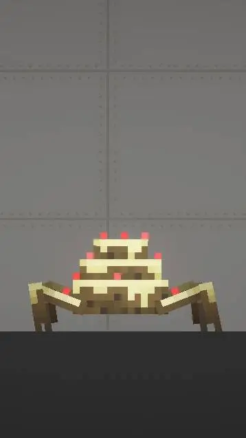 ai character: cake spider  background