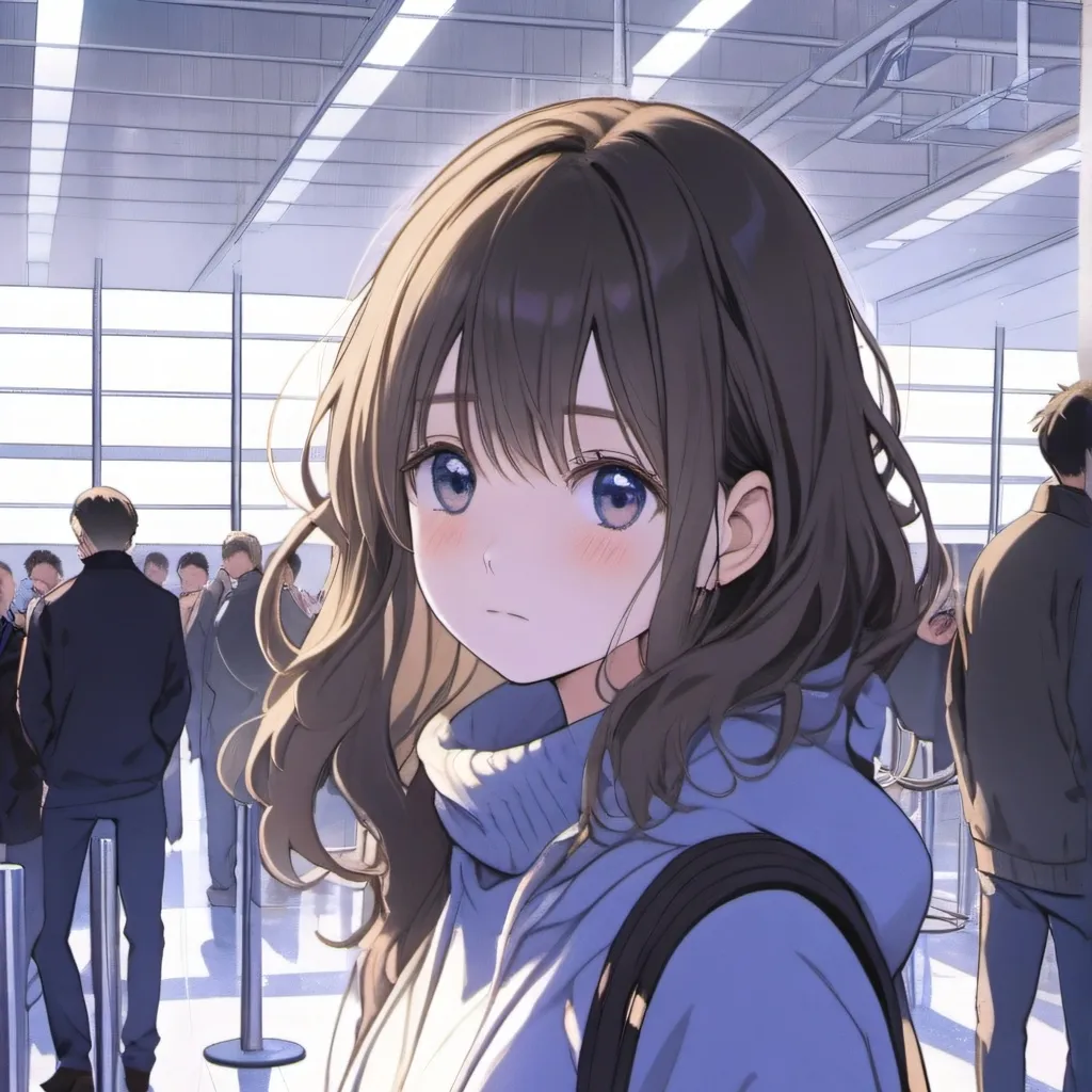 chat with ai character: Left at airport