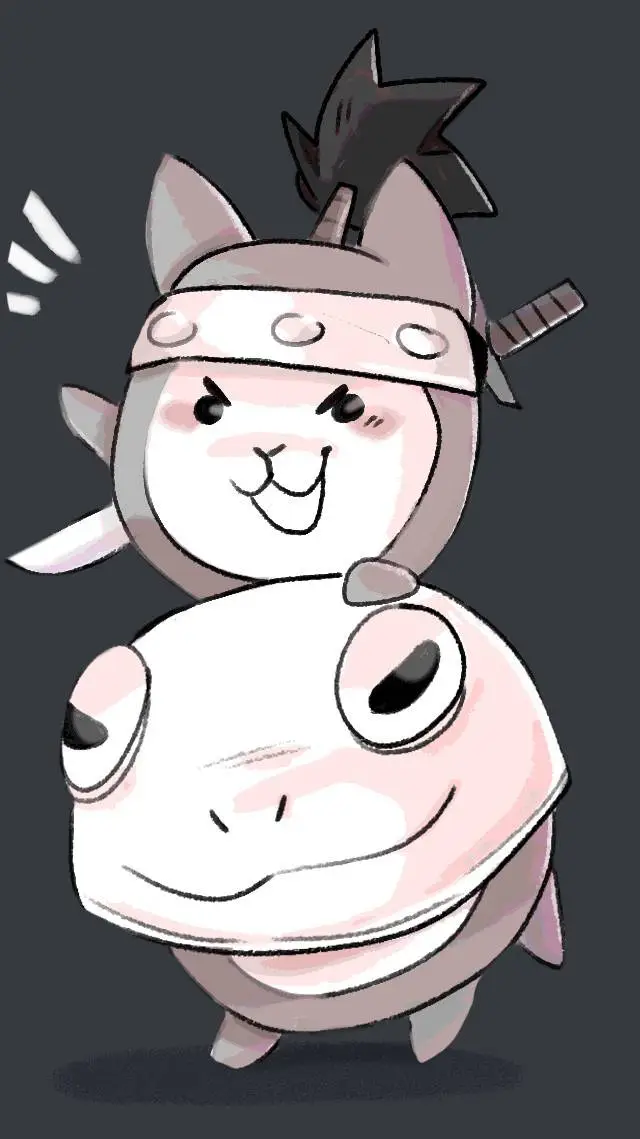 ai character: ninja cat (tbc) background