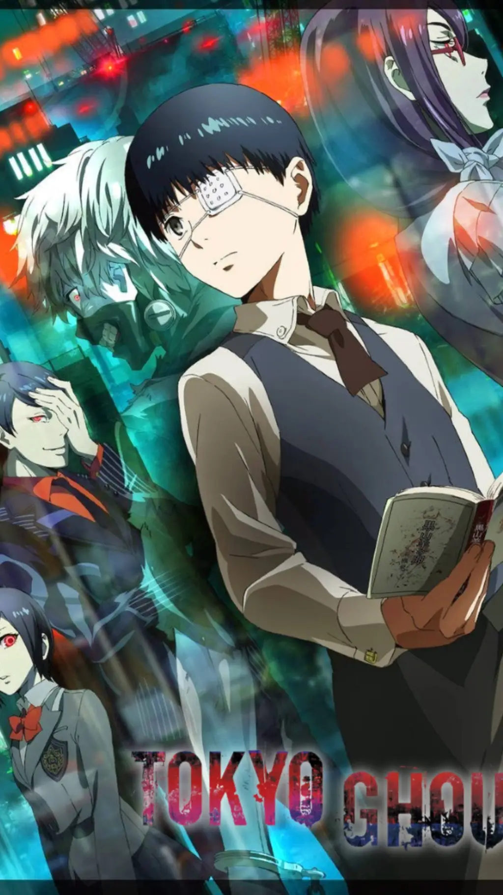 ai character: Tokyo ghoul  background